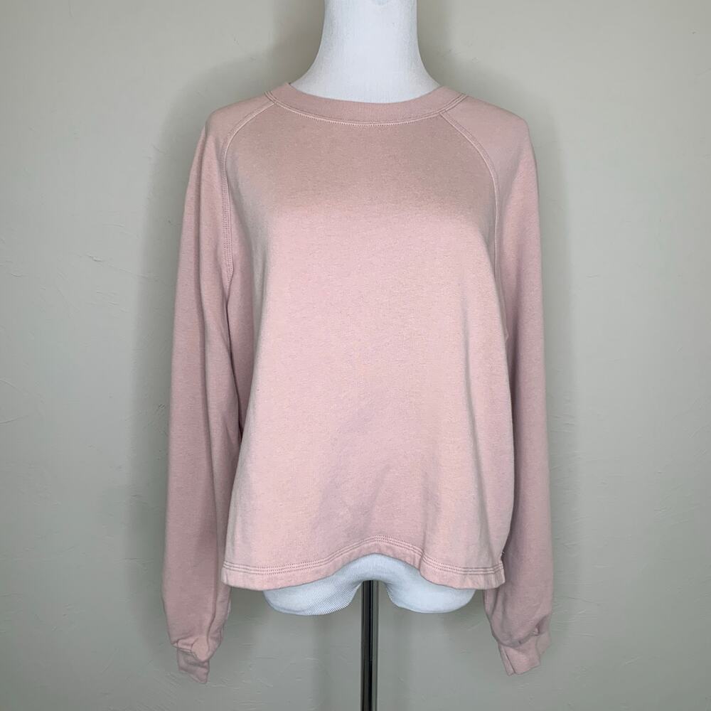 Abercrombie & Fitch Blush Pink Crew Neck Sweatshirt Sz Large